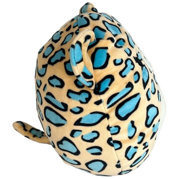 Squishmallow Liv The Teal Leopard Cheetah Kellytoy Soft Plush Stuffed Animal - Picture 3 of 8
